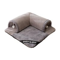 Magideal - Cama Túnel Para Gatos, Cabaña Para Jugar, Parque Infantil, Ejercicio, Centro De Juegos Ligero Y Portátil, Interactivo Para Hámster, Gatos De Interior , Gris, Metro