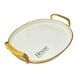 thumbnail image 1 of Bandeja Elegante Servir Con Dorado Decorativa Redonda Grande, 1 of 2