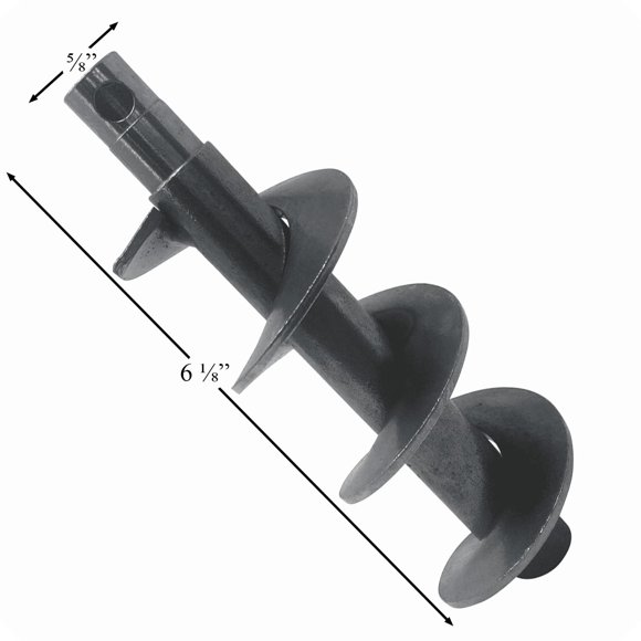 Eje sinfín para parrilla de pellets, repuestos para parrilla, 17 cm