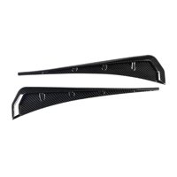Ioensy - 2 Rejillas De Ventilación Laterales Para Guardabarros De Coche, Accesorios Exteriores Para Automóviles, Pegatinas Universales Para Guardabarros, Patrón De Fibra De Carbono