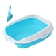 thumbnail image 1 of Caja De Arena Para Gatos Con Orinal De Lado Alto Para Mascotas Pequeñas Gatos De Interior Azul S 42x29x14cm, 1 of 4