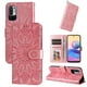 thumbnail image 1 of Funda tipo cartera FOXDOCK para Xiaomi Poco M3 Pro 5G , diseño girasol en relieve, cuero PU, cierre magnético, soporte y tarjetero, 1 of 5
