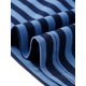 thumbnail image 5 of INSPIRE CHIC Camiseta Básica de Mujer con Mangas al Codo Cuello Redondo Ajustada Casual Impresa para Regreso a Clases Azul Polvoriento a Rayas XL, 5 of 6
