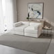 thumbnail image 1 of Sofa Cama Arkos Dos Cuerpos En Lino Crudo, 1 of 3