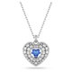 thumbnail image 1 of Collar con colgante Idyllia de Swarovski en forma de corazón y cristal azul, 1 of 5