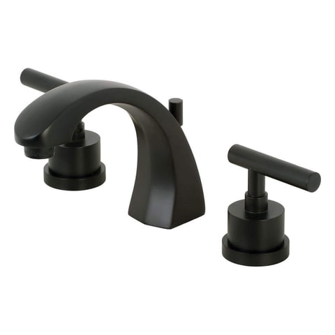 Grifo De Baño Kingston Brass Manhattan Ks4980Cml Negro Mate
