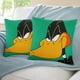 thumbnail image 3 of Pato Lucas Fundas de almohada de terciopelo con tema, regalos de funda de almohada, decoración para el hogar, cojín de lanzar, regalo de cumpleaños para fans y parejas. 45cm x 45cm., 3 of 6