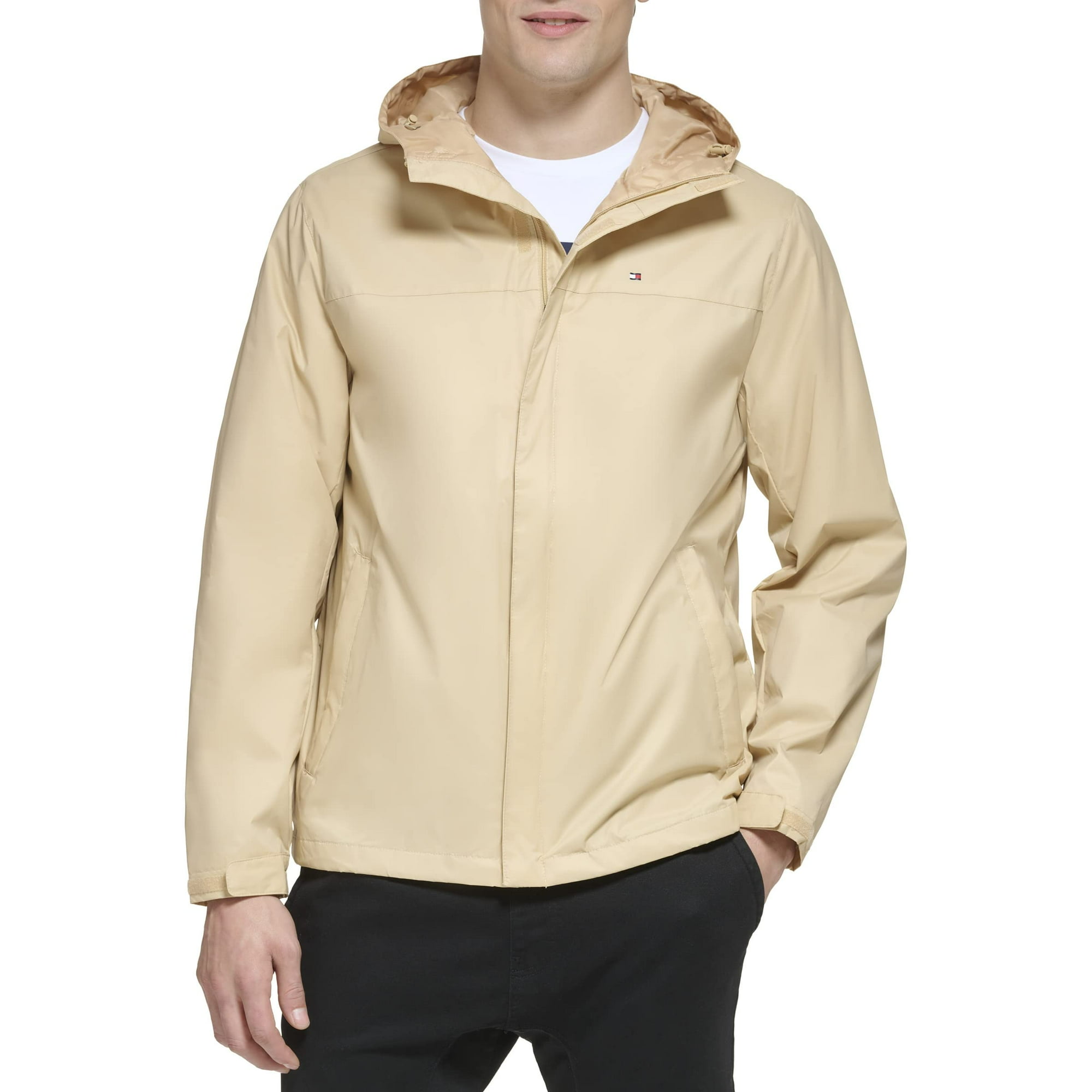 Chaqueta Tommy Hilfiger, Ligera E Impermeable Para Hombre, Color Canela