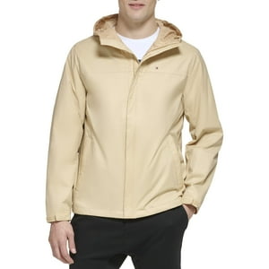 Chaqueta Tommy Hilfiger, Ligera, Impermeable, Con Capucha, Color Canela