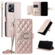 thumbnail image 1 of Funda tipo billetera FOXDOCK para Xiaomi Redmi Note 12 Pro 5G – Tapa abatible con correa para mujer, 1 of 5