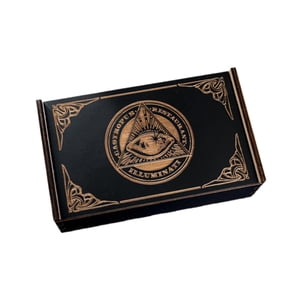 Magideal - Estuche De Madera Para Cartas De Tarot, Caja De Tarot Con Tapa Deslizante, Organizador Multiusos Para Cartas, Porta Baratijas Decorativo, Hecho De Madera, Ideal Para Decoración Del Triángulo