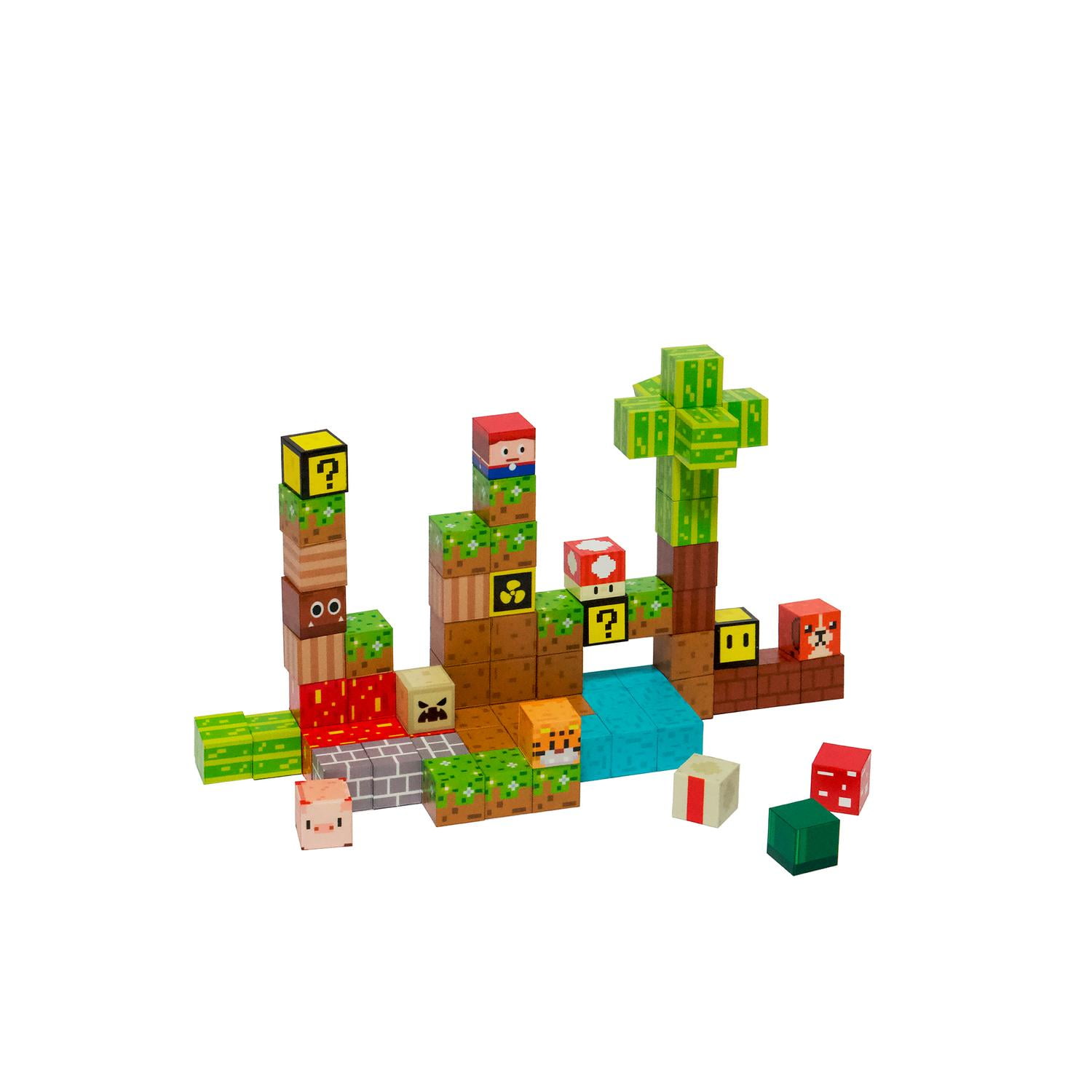 ⁠juego Bloques Magnéticos 75pcs Mineblocks Mundo Bandú