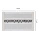 thumbnail image 3 of REGALWOVEN Juego de 4 Manteles Individuales de Estilo Rústico para Decoración de Mesa de Comedor Interior y Exterior Lavables Mantel de Cocina Limpiar con Paño Blanco-Negro 20*12in, 3 of 6