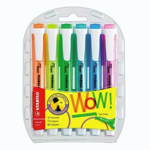 Destacador Resaltador 6 Colores Fluor Swing Cool Stabilo