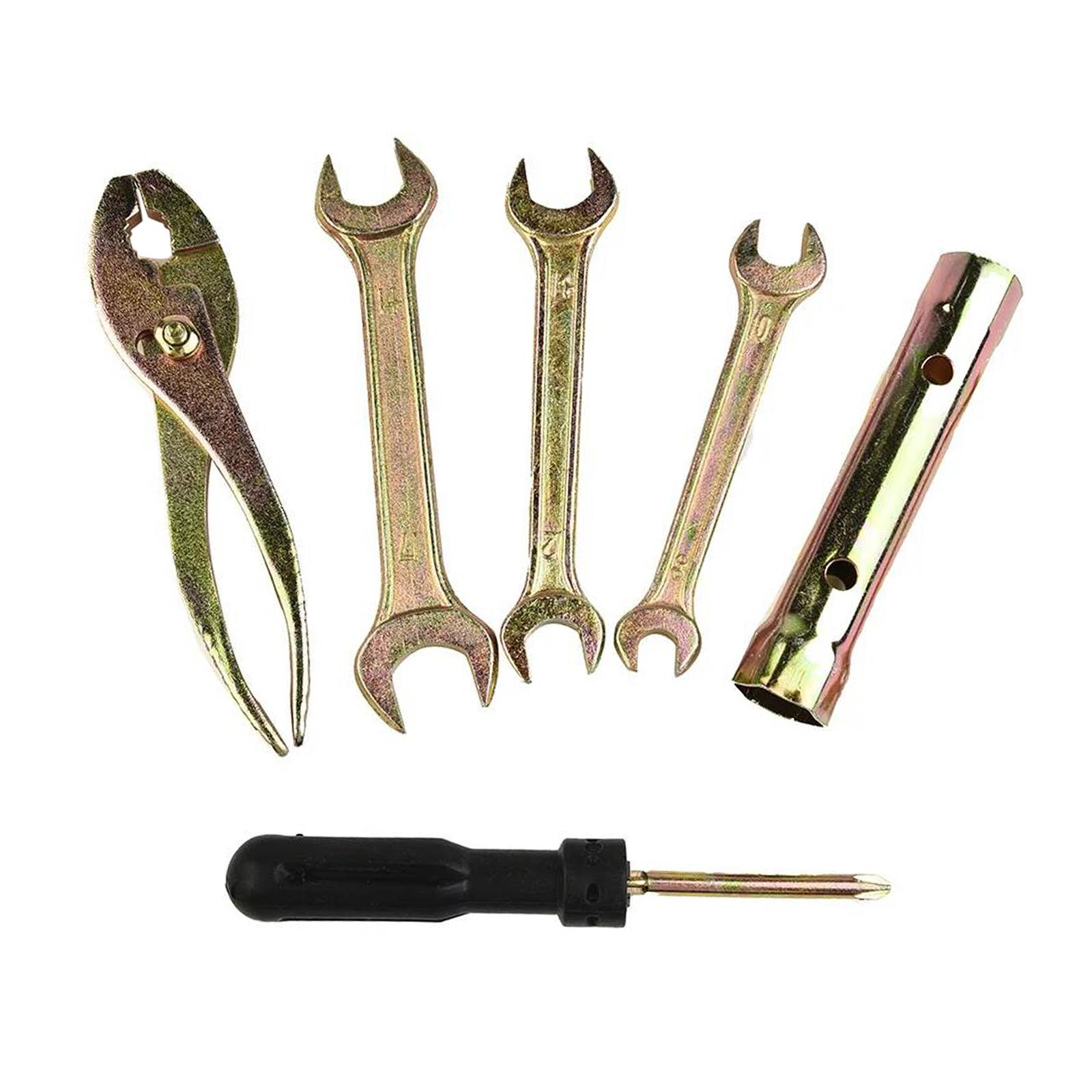 Ioensy - Kit De Herramientas De Reparación De Motocicletas, Alicates, Llave Inglesa, Portátil, Universal, Con Bolsa De Almacenamiento