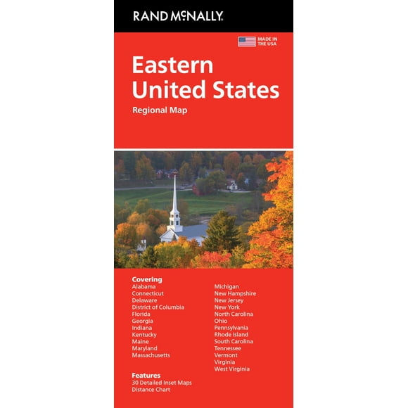 Mapa Rand McNally del Este de los Estados Unidos