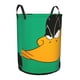 thumbnail image 2 of Pato Lucas Cesta de lavandería de gran capacidad redonda con asa, bolsa para ropa sucia plegable, almacenamiento para dormitorio, baño y lavadero 44x35 cm, 2 of 6