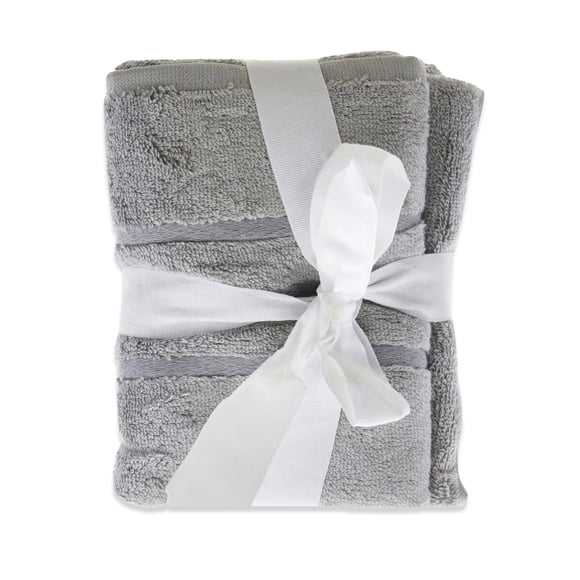 Set De Toallas De Mano De Bambú Cariloha Harbor Gray Unisex 3 Piezas