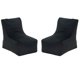 thumbnail image 1 of Pouf Tatto 2 Cuerpos Felpa Negro, 1 of 6