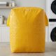 thumbnail image 4 of REGALWOVEN 1 Pcs Almacenamiento de Ropa, Bolsa de Almacenamiento, Bolsa de Mudanza para Organizar Edredones, Organizador de Armario y Almacenamiento con Asas Amarillo 23.6*19.7*31.5in, 4 of 6
