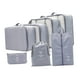 thumbnail image 2 of 7 Piezas Cubos De Embalaje Portátiles Organizadores De Viaje Para Cosméticos De Viaje Zapatos Gris Oscuro, 2 of 3