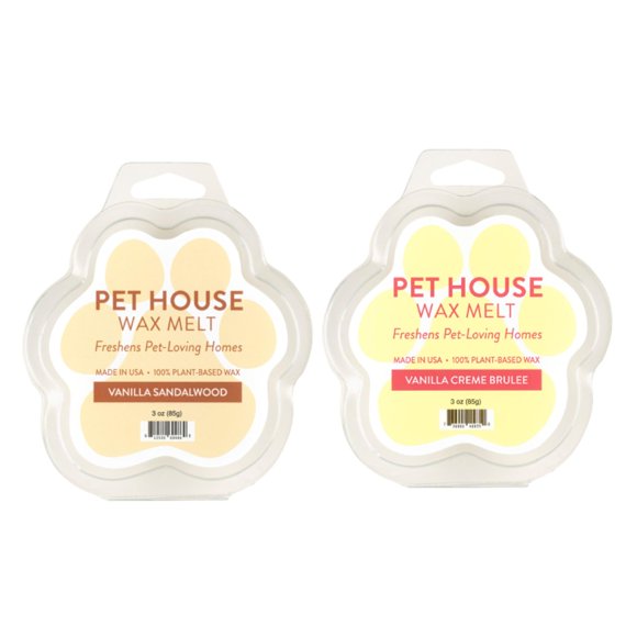 Wax Melts One Fur All Pet House, vainilla y sándalo, x2