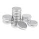 thumbnail image 1 of 10x 60ml cosméticos de aluminio redondos crema bálsamo de labios vacíos contenedores tarros de plata de esta?o, 1 of 5