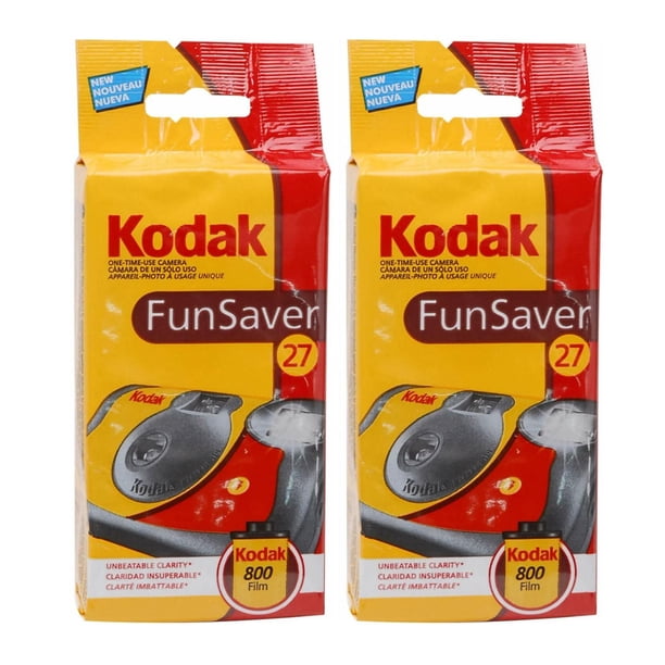 Cámara de cine Kodak Funsaver de un solo uso (paquete de 2)
