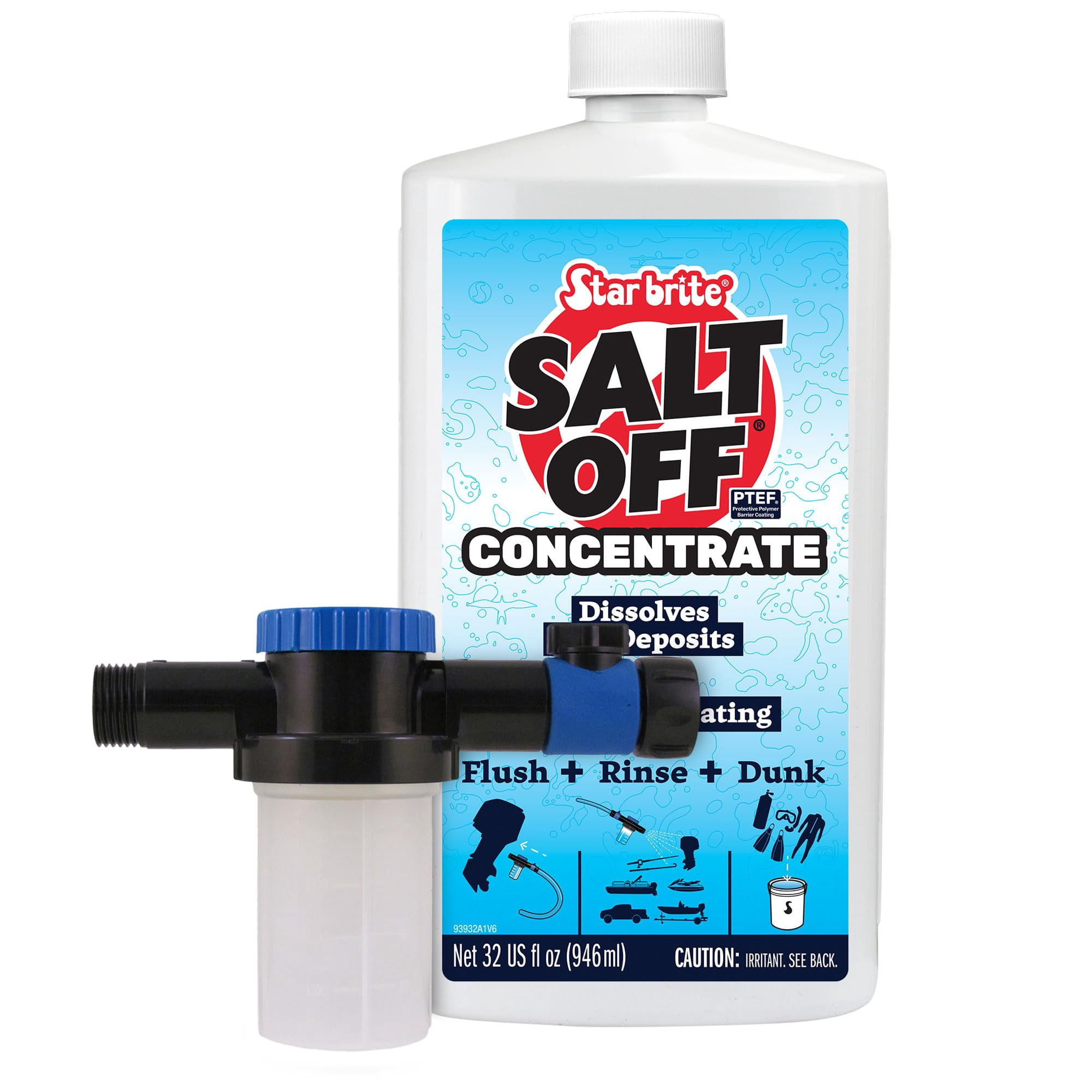 Limpiador De Sal Para Lavar Y Limpiar Motores Marinos Star Brite 946 Ml