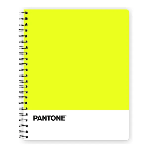 Cuaderno Universitario Pantone Color Flúor Tapa Dura 7mm Amarillo