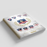 Chikool - Cuaderno Top Triple Colo-Colo 150Hjs. 7Mm Pack 6 Unidades