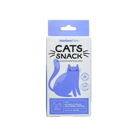 Galleta Gato Con Catnip Salmónn Y Pollo Con Hierba Gatera Caja g Cats Snack
