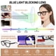 thumbnail image 4 of Gafas de Lectura AEZUNI 1.50 Bifocal Luz Azul Negro, 4 of 7