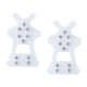 thumbnail image 5 of Crampones Para Zapatos Para Nieve Y Hielo, Tacos De Tracción Para Caminar Al Aire Libre, Color Blanco S, 5 of 5