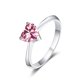 thumbnail image 1 of Anillos de Boda de Moissanita Corte Corazón de 1 Uds para Mujer Anillo de Aniversario de Plata Esterlina Color D VVS1 Anillos de Moissanita Anillos de Diamante con Certificado, 1 of 9