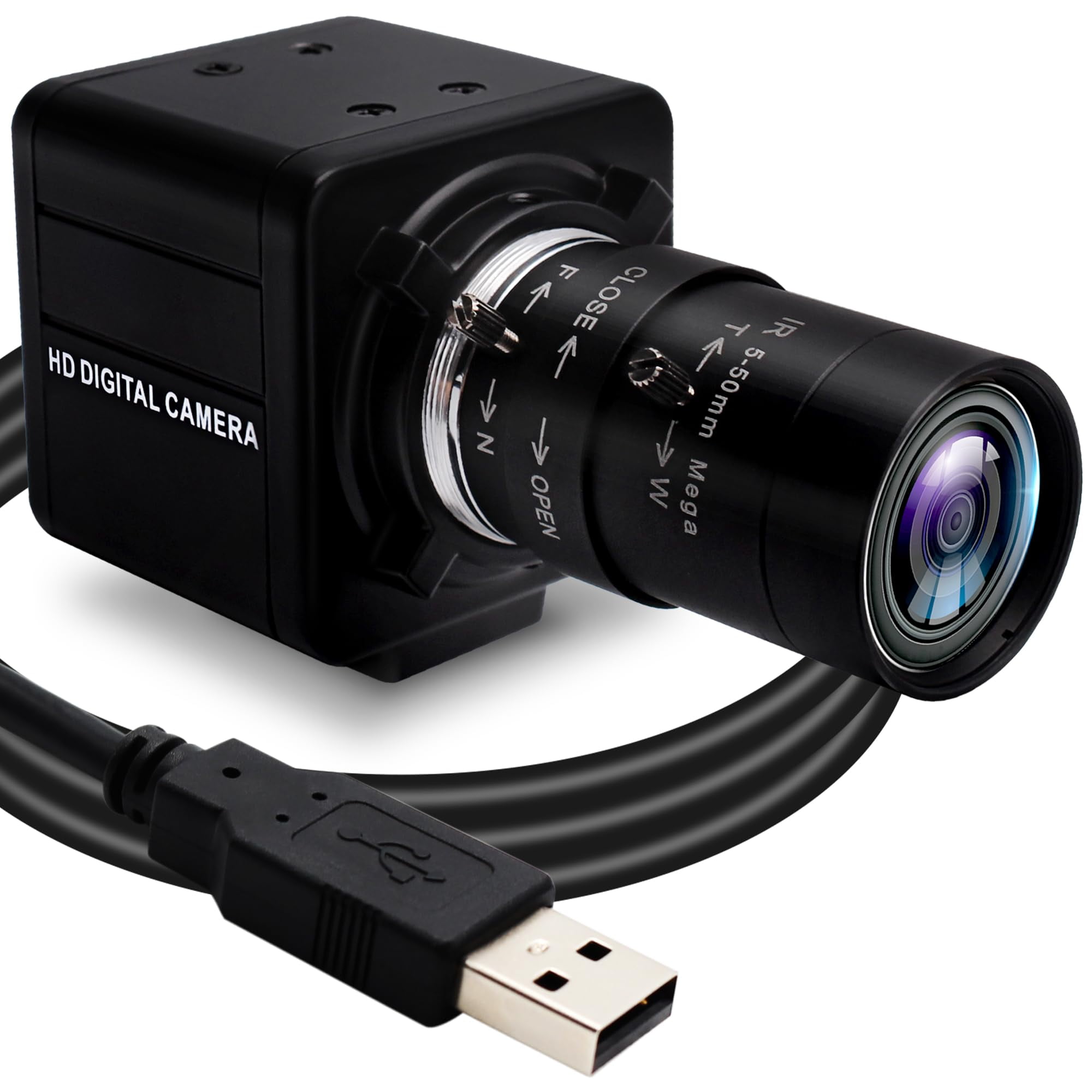 Cámara Usb Svpro 1080p 60 Fps Con Zoom Óptico De 10x Para Swing De Golf