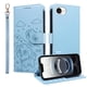 thumbnail image 2 of Funda Cartera para iPhone 16e Perro Cachorro Grabado con Tarjetas Soporte Correa Azul, 2 of 6