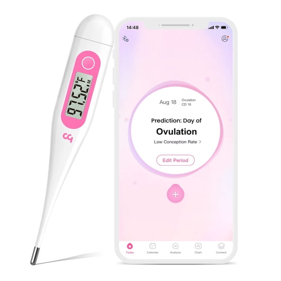Termómetro basal digital femómetro para Fever Pink