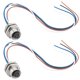 thumbnail image 1 of Cable conector Hamadap M12 de 4 pines IP67 impermeable, 16 mm, 1 of 9