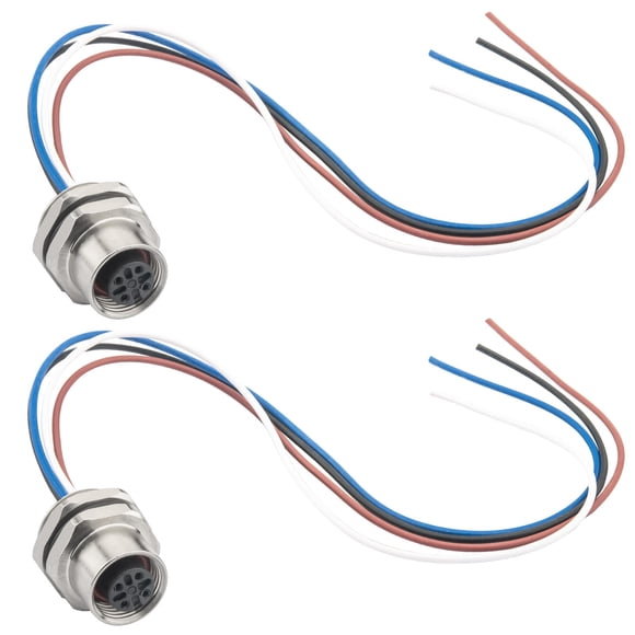 Cable conector Hamadap M12 de 4 pines IP67 impermeable, 16 mm