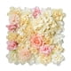 thumbnail image 1 of Panel De Pared De Flores Artificiales 15"x15" Rosa Amarillo, 1 of 3