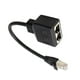 thumbnail image 4 of Lan Ethernet Splitter Negro A Adaptador De Red Computadora Uno A Dos, 4 of 5