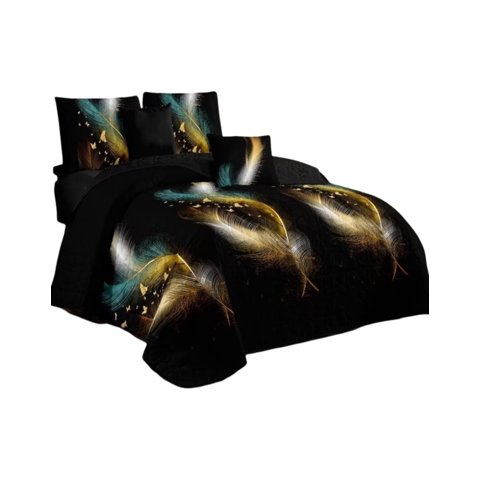 Genérico - Cubrecama Quilt Verano 2 Plazas + 2 Fundas Almohada D7