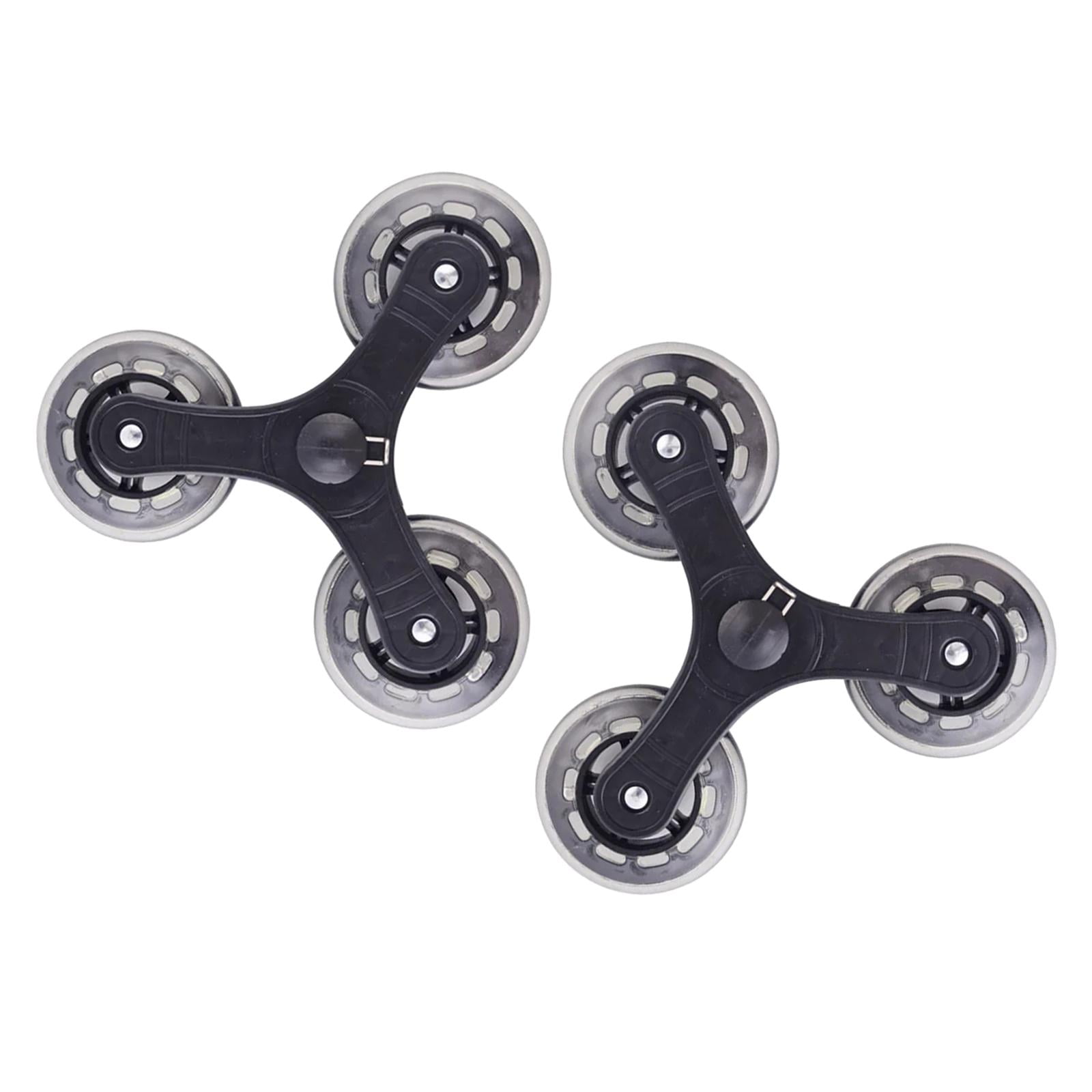 Magideal - 2 Piezas De Ruedas Para Subir Escaleras, Conjunto De Ruedas Para Carrito, Fácil Instalación, Ruedas Para Carretilla De Mano, Ruedas Para Carrito De Co