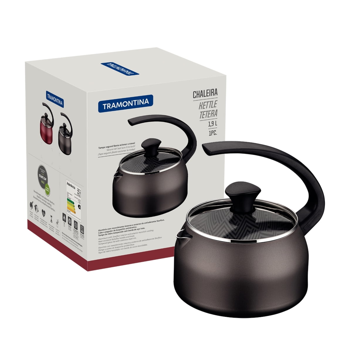 Tramontina - Tetera Paris Aluminio 1,9lt