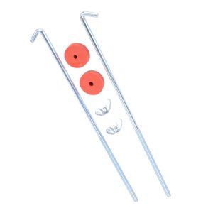 Magideal - Pernos De Sujeción De Batería De Automóvil Soporte De Montaje Universal Accesorio Para Automóvil Con Tuercas Arandelas Pernos De Sujeción De Batería , 10 Pulgadas