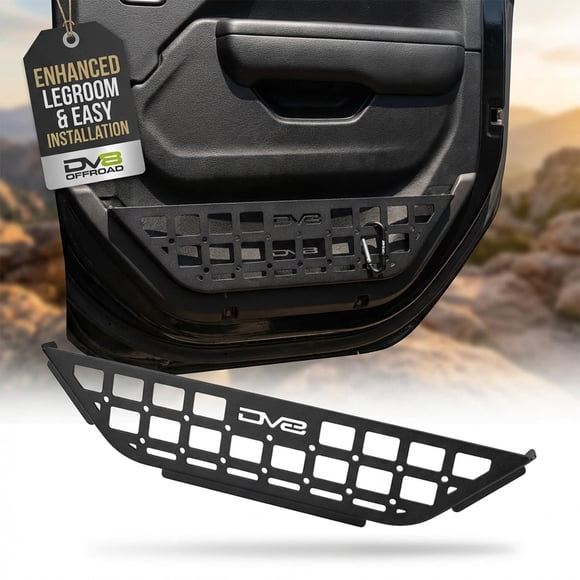 Red de carga DV8 Offroad para Jeep JL/JT 2018‑2026, perfil delgado, MOLLE
