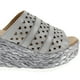 thumbnail image 4 of Sandalia Exs Cuero Troquelada Gris, 4 of 5