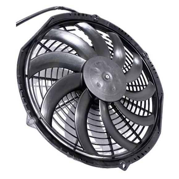 Ventilador Spal 25 cm 12 V de alto rendimiento 847 CFM con hélice curva