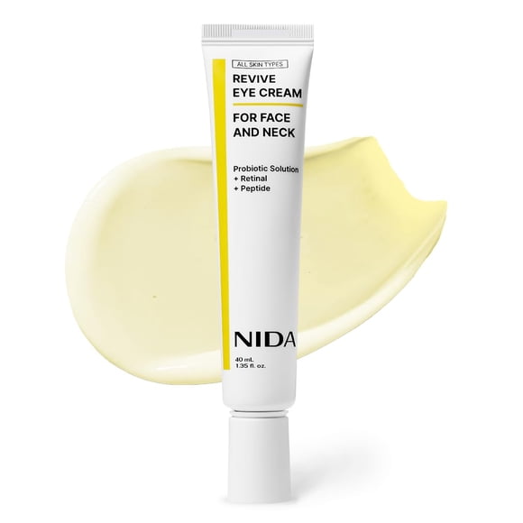 Crema antiedad para contorno de ojos y rostro Revive Eye Cream For Face and Neck NIDA